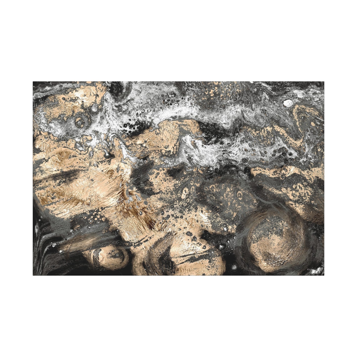 Impression tableau sur toile - Nuit Cosmique Dorée