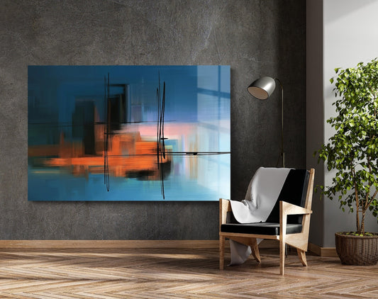 Industrial Dusk Abstract - Digital Art Download