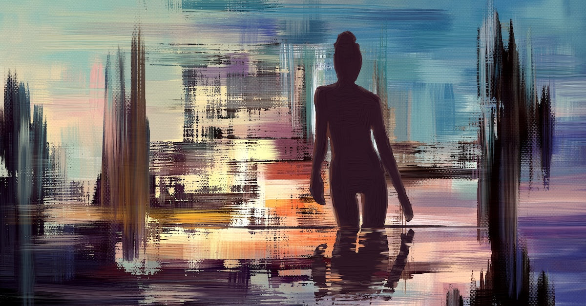 Silhouette de Solitude Urbaine – Téléchargement Numérique