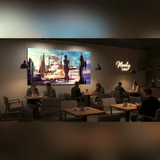 Marée Abstraite Cramoisie